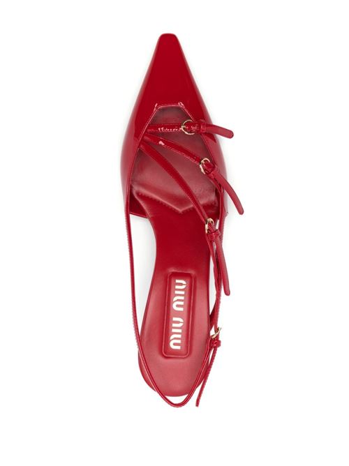 Patent leather slingback MIU MIU | 5I013E069F0011